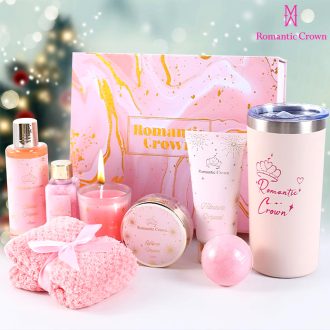 Kit Presente de Banho Feminino SPA com Copo Térmico Inox, Ideal para Aniversário e Natal