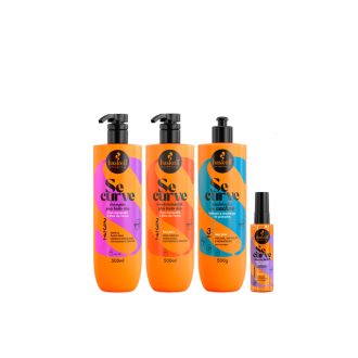 Kit Se Curve Shampoo + Condicionador + Finalizador Modelador de Cachos + Oleo do Poder
