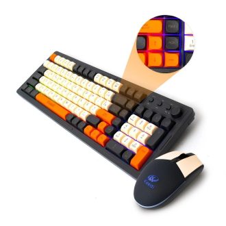 Kit Teclado Mouse Gamer KEEDI-TEC814 Membrana LED USB Controlador Volume