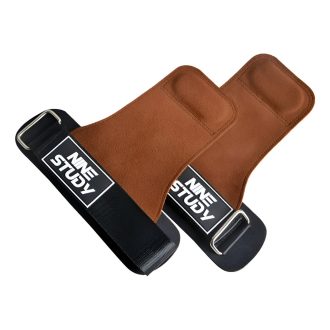 Luva Hand Grip Couro Legítimo Palmar Pull Up Lpo Competição Crossfit Treino Academia Musculação