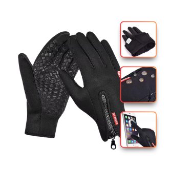 Luva Motociclista Motoqueiro com Touch Resistente a Água Térmica Para Moto e Bike Unissex