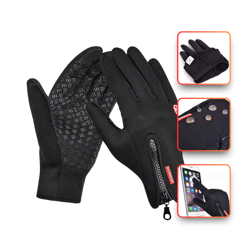 Luva Motociclista Motoqueiro com Touch Resistente a Água Térmica Para Moto e Bike Unissex