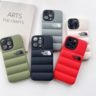 Luxo 3D Para Baixo Jaqueta Forma Caso De Telefone iPhone 16 15 14 13 12 11 Pro MAX X XS XR 7 8 Plus À Prova De Choque Ma