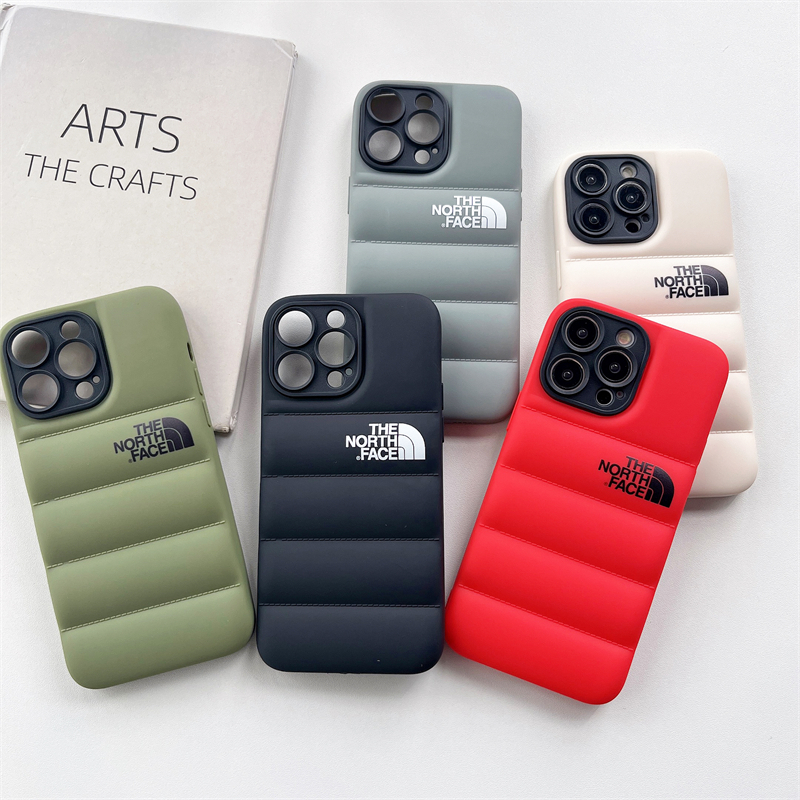 Luxo 3D Para Baixo Jaqueta Forma Caso De Telefone iPhone 16 15 14 13 12 11 Pro MAX X XS XR 7 8 Plus À Prova De Choque Ma