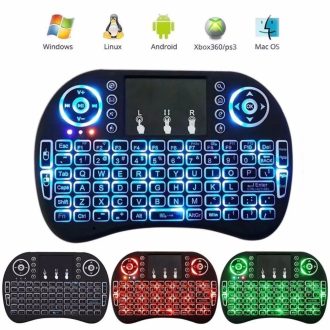 Mini Teclado Controle Sem Fio Para Smart Tv Pc