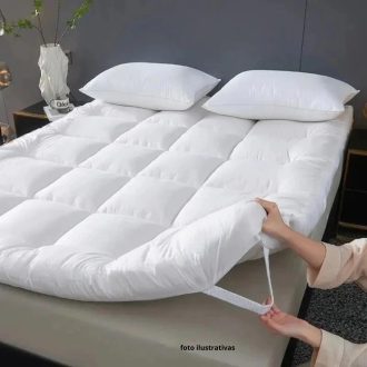 Pillow Top Casal padrão Protetor de Colchão 400 Fios - com elástico