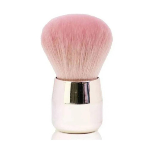 Pincel Espanador De Pó Luxo Cromado Unhas De Gel Maquiagem