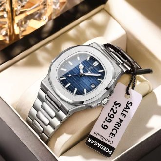 POEDAGAR Relógio Masculino De Luxo De Aço Inoxidável Relógio De Pulso De Quartzo Para Homens Esportes À Prova D 'Água Data Luminosa Moda Original Quadrado Relógio Masculino De Negócios