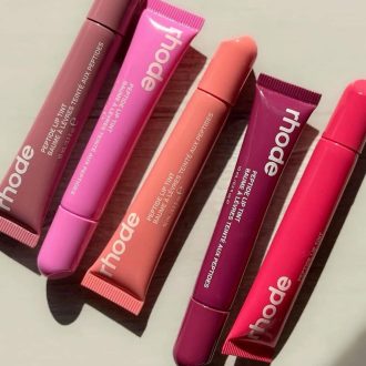 Rhode Bálsamo labial colorido/brilho labial/Gel para cuidados com os lábios hidratante de longa duração
