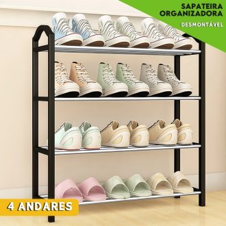 Sapateira 4/5 andares Organizador de Sapatos Tenis 8 Pare Desmontavel Movel/sapateira de entrada/estante organizadora