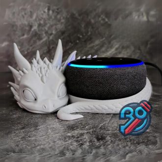 Suporte Dragão Alexa Echo Dot 3ª geração - Suporte para Echo Dot 3