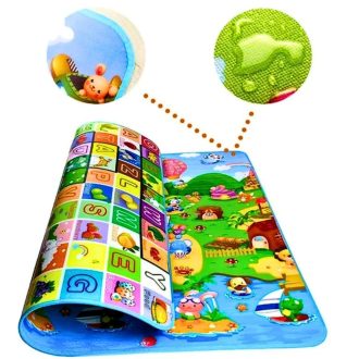 Tapete Atividade Infantil Térmico 1,80m x 1,20m Dupla Face Macio Bebê Criança Laune Haus