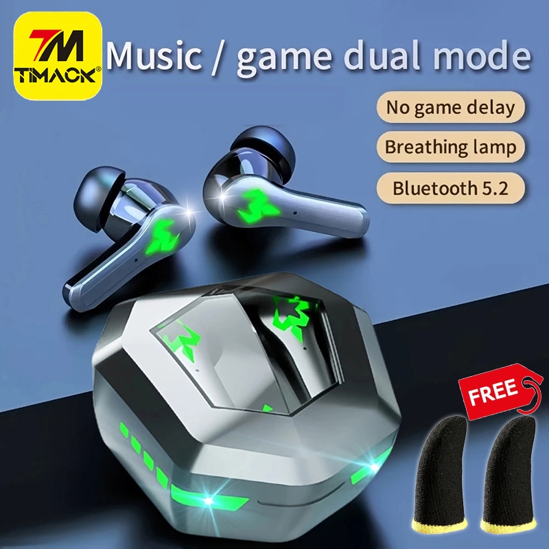 TIMACK N35 G11 TWS Fones De Ouvido Sem Fio Bluetooth 5.2 Gamer Dual Mode Comutável 8D Música Estéreo Jogo Com Microfone
