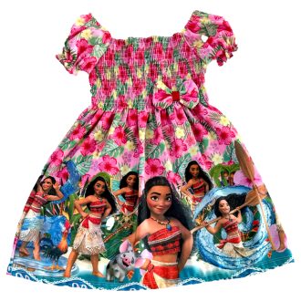 Vestido Infantil Personagem Moana