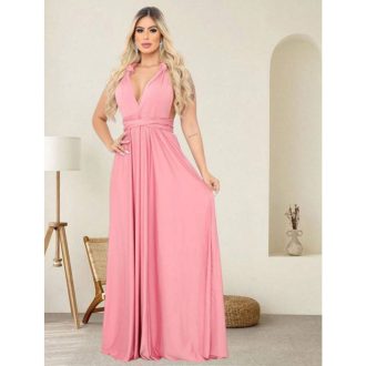 Vestido Longo Feminino Varias Formas Multiuso Festa Casamento formatura Somente na Shopee