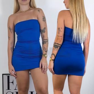 Vestido Tubinho Tomara Que Caia Curto Feminino Moda Gringa Modelador