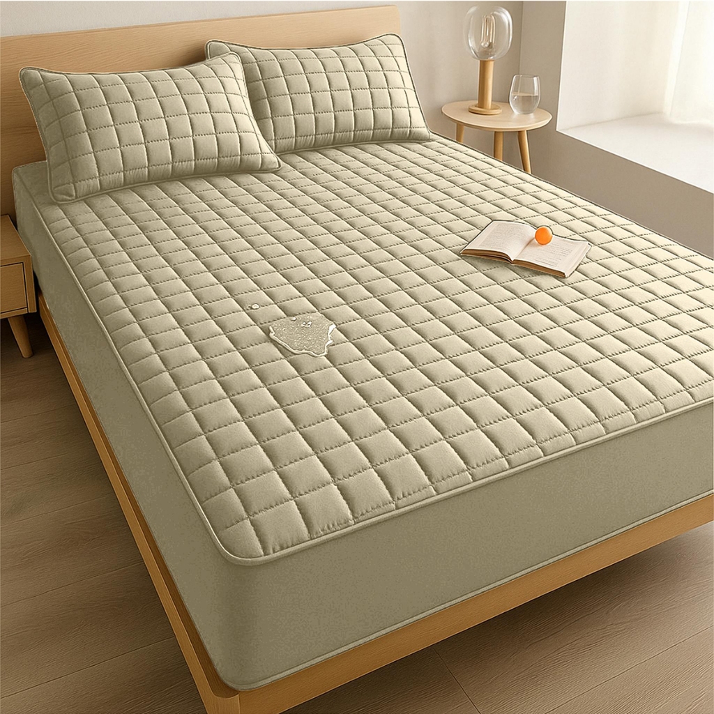 Capa Protetor de Colchão com Elástico Impermeável Matelado Cama Box Solteiro Casal Queen King Viúva