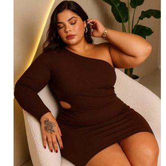 DRAPA PLUS - VESTIDO ALL BLACK PLUS SIZE