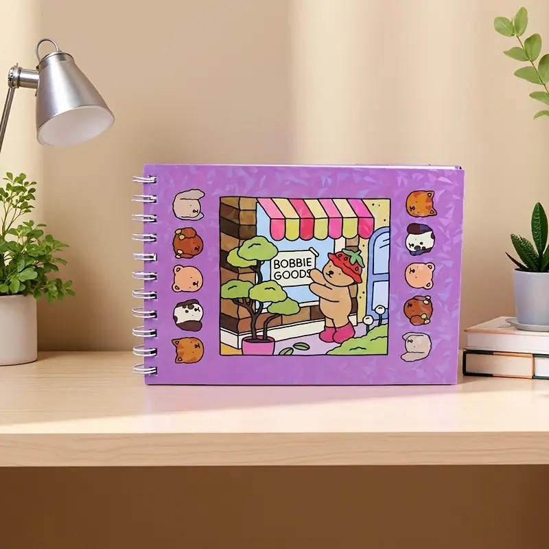 Livro de colorir Bobbie Goods - Capa 50 Folhas - Caderno para Pintar - Coloring book A5 Bob Goods boogie Goods