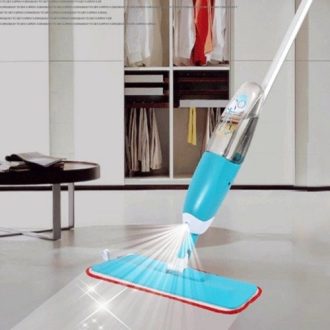 Mop Spray Rodo Prático Eficiente Mágica Esfregão Reservatório Refil Microfibra Higiênico Limpeza