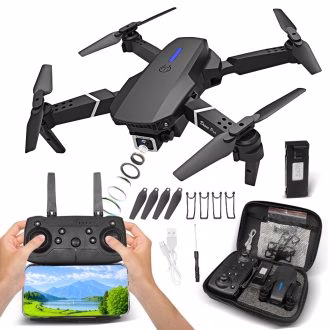 E88 Pro Drone 4K HD Câmera Dupla Posicionamento 1080P WiFi FPV Novo 2025