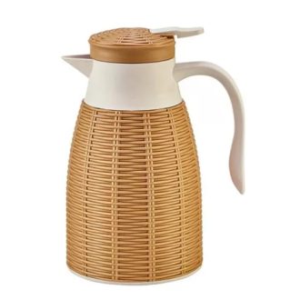 Garrafa Térmica Chá Café Água Moderna 1 Litro Rústica/ Rattan