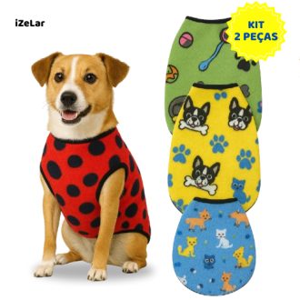 Kit C/2 Roupinhas Soft Inverno Para Cachorro Pet Pequeno Porte a Grande Porte Roupa De Frio Cachorro Gato Inverno 2025
