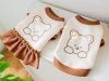 Roupas De Casal De Animal De Estimação Fofas De Cachorro Urso Para Shih Tzu Camiseta Gato Saia