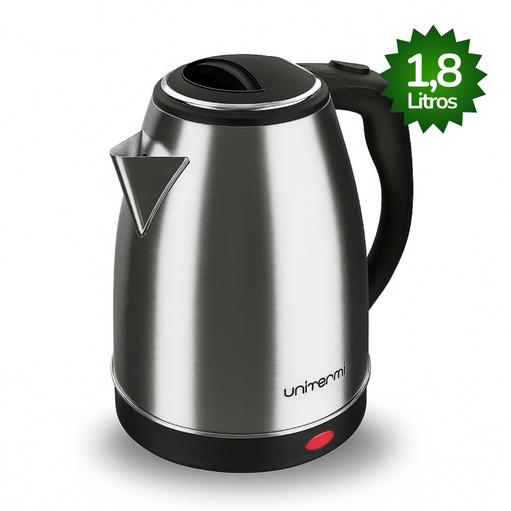Chaleira Elétrica Térmica Unitermi Inox 1.8 Litros Com Tampa