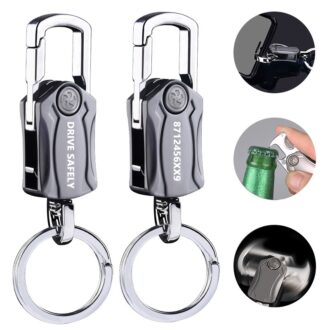 Chaveiros De Letras Personalizadas Porta-Chaves 4 Em 1 Para Serviço Pesado Anti-Ansiedade Rotativo Com Holer Bottle Opener