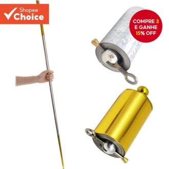 HILABEE 3.6 Pés/110 Cm De Aço Aparecendo Cana Palco Tric k Mágico