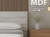 Kit 100 Placas Ripada Painel Decorativo em Mdf de Alta Qualidade Premium 45x11cm - ENVIO FULL