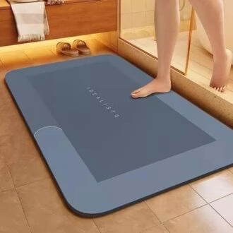 kit Tapete para Banheiro de Secagem Rápida e Super Absorvente Ideal para Chuveiro Cozinha e Varanda