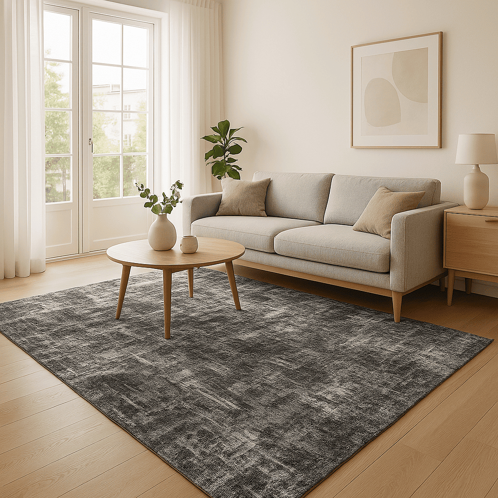 Tapete Jacquard 3,00m x 2,00m Antiderrapante Design Geométrico Ideal para Sala, Escritório e Quarto