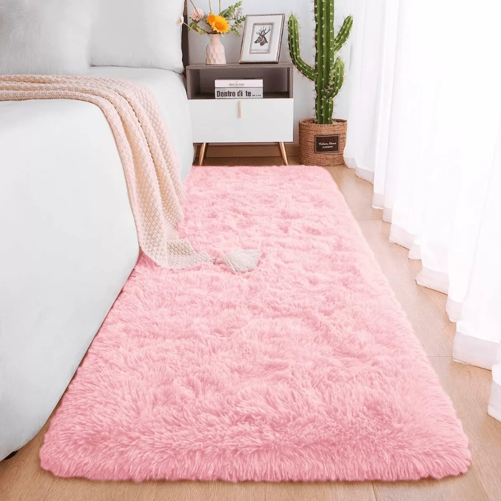 Tapete Passadeira 2,00 x 0,60 Corredor Quarto Sala Beira de Cama Felpudo Peludo