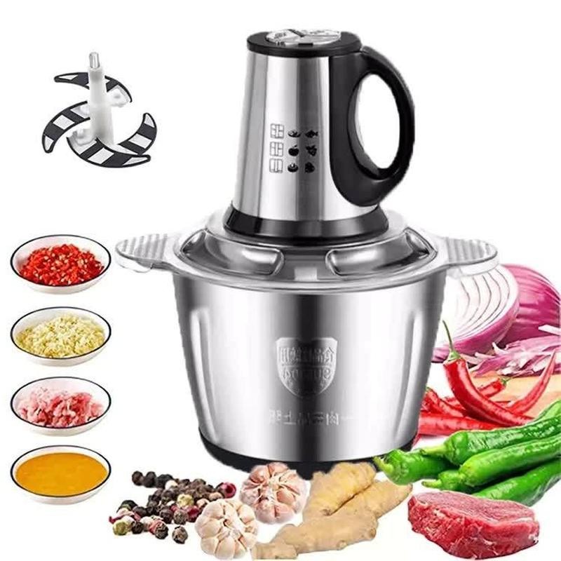 2/3 Litros Picador Triturador 110V e 220V De Alimentos Carne Mixer Elétrica Processador Cozinha