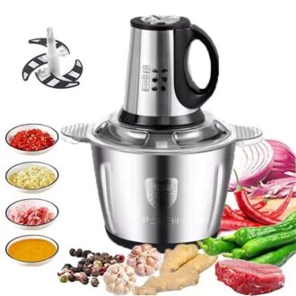 2L-3L Picador De Alimentos Moedor De Carne Mixer Elétrica Processador Cozinha Casa Alho - 110v-220v