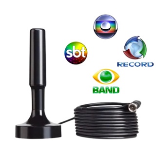 Antena Digital 5M Alta sensibilidade - Tv Interna / Externa HDTV / UHF