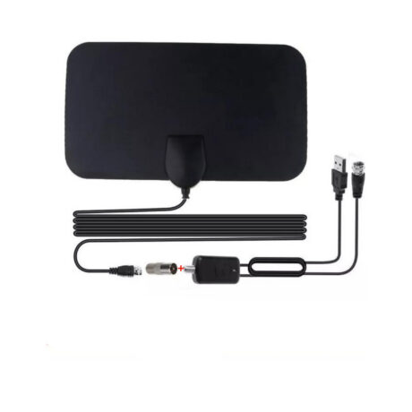 Antena Digital Interna 4k Hdtv Uhf Vhf Amplificador Sinal