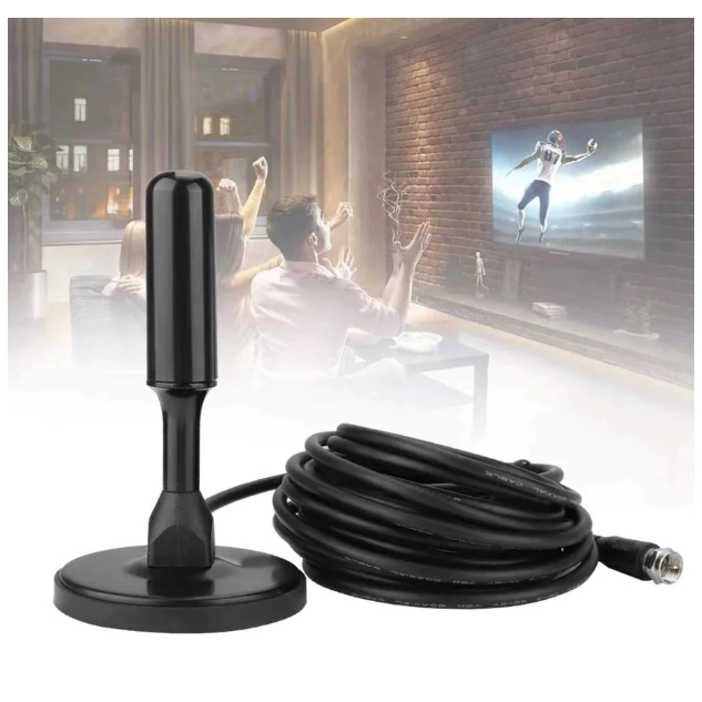 Antena Digital Interna Externa Full Hdtv 4K Cabo de 3m-5m Grande tx-3008