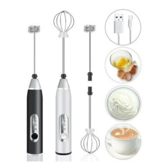 Batedor Misturador Mixer Elétrico para Bebidas Leite Café Clara de Ovo 2 em 1 taobiju