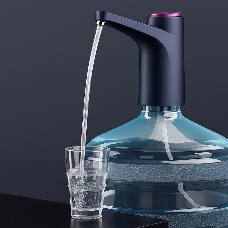 Bebedouro Bomba Elétrica Garrafão Galão Água Recarregável tomate compativel com galão de 5L 10L 20L