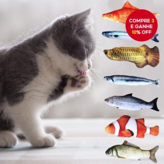 Brinquedo Simulado De Gato De Peixe , Interativo De Dentição Para Gatinhos , Suprimentos Não Elétricos Animais De Estima