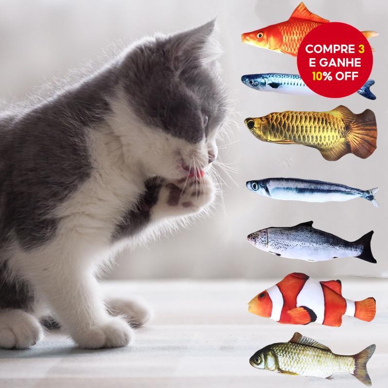 Brinquedo Simulado De Gato De Peixe , Interativo De Dentição Para Gatinhos , Suprimentos Não Elétricos Animais De Estima