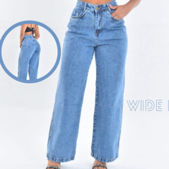 Calça Jeans Feminina Wide Leg