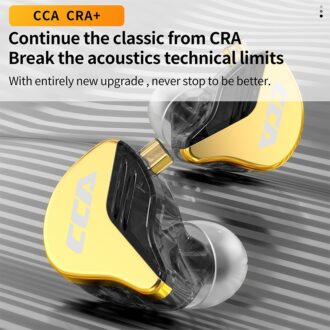 CCA CRA + Fones De Ouvido Intra-Auriculares HiFi Monitor Para Jogos Esportivos KZ ZEX EDX PRO NRA ZSN X