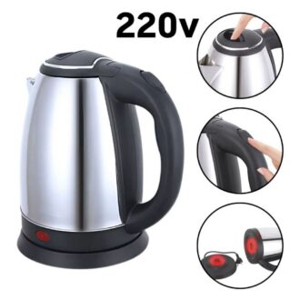 Chaleira Eletrica 220V Jarra Bule 1500w Garrafa Inox Cor Preto