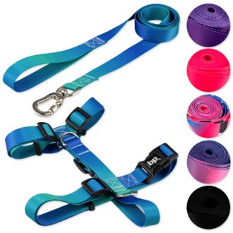 Coleira Peitoral para Cachorro Cães H Regulável Várias Estampas Basic Pet