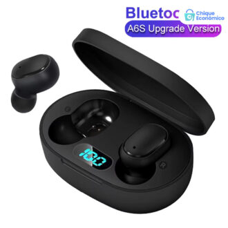 Fone De Ouvido Sem Fio E6s/A6S TWS Bluetooth 5.0 Tws Com Tela LED Digital
