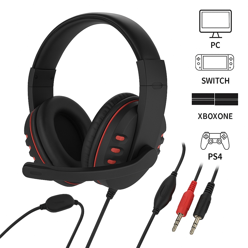 Headset Fone De Ouvido Gamer Com Microfone P2 Para PC Computador Headphone Videogame Celular